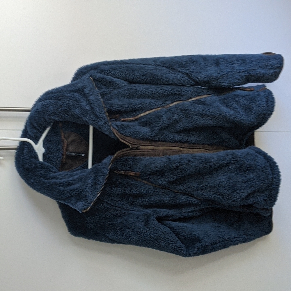 Dark blue furry Kuhl jacket